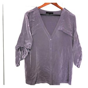 V Neck Button down Blouse